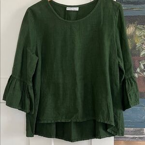 bryn Walker Forest Green Blouse